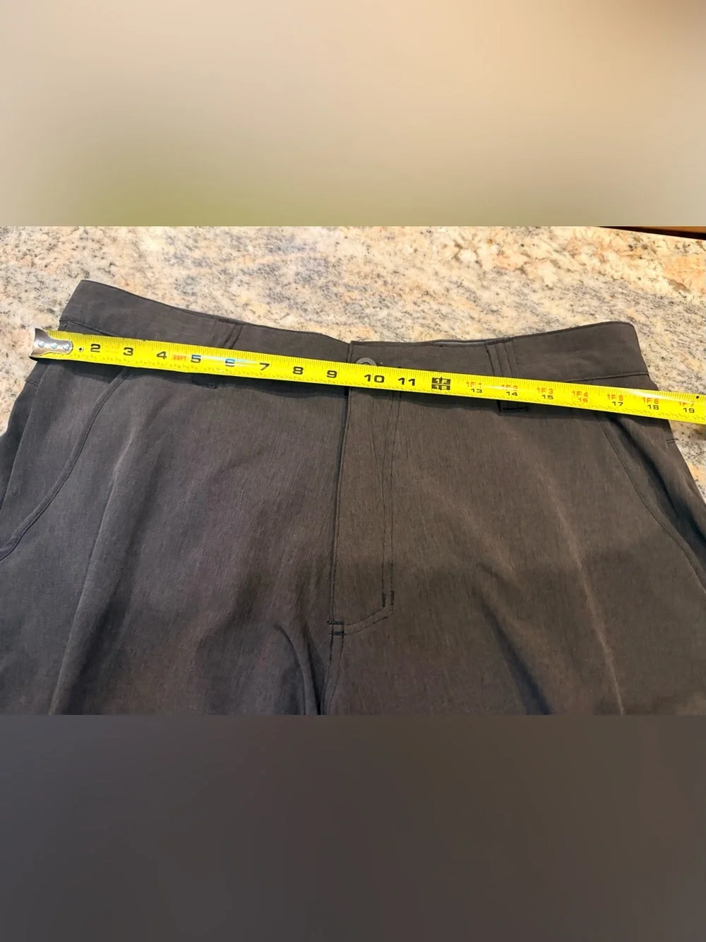 Reel Legends Men’s Size 36 Gray Outdoor Performance Fishing Shorts Quick Dry